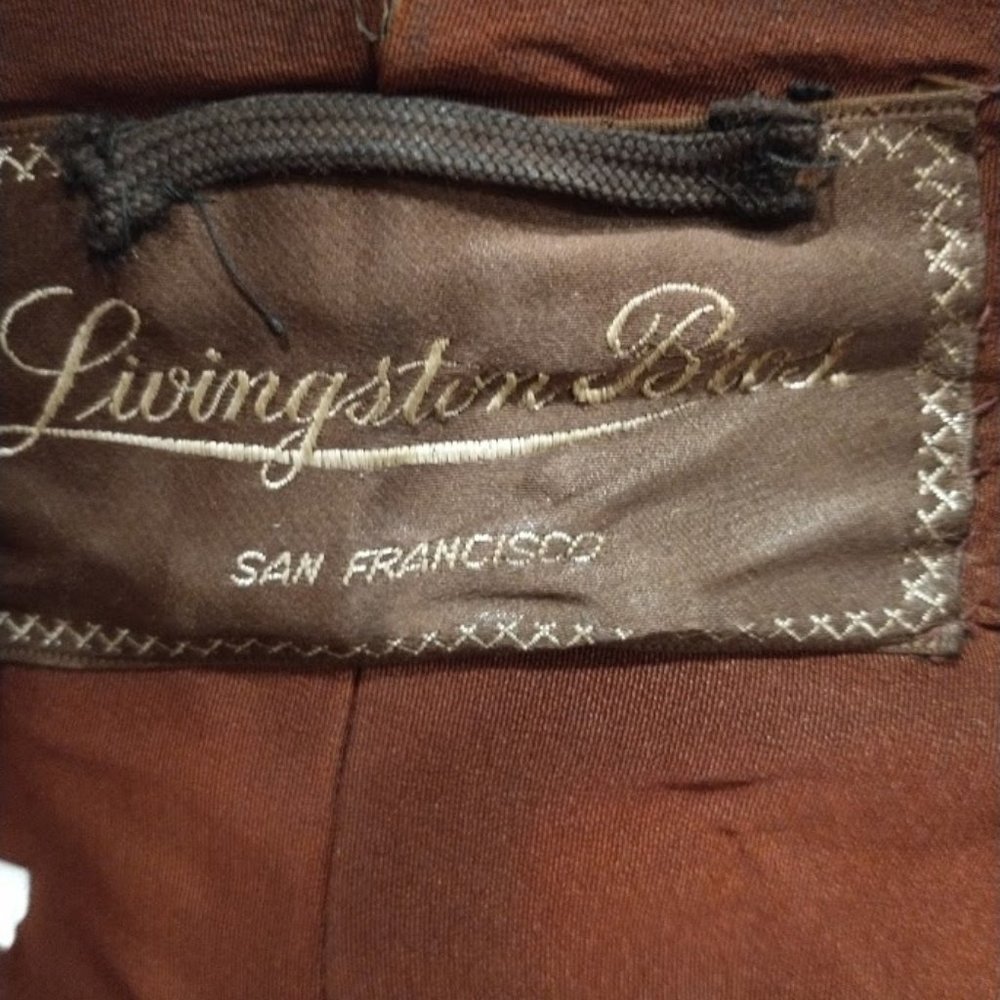 Vintage mink shawl Livingston Bros San Francisco,